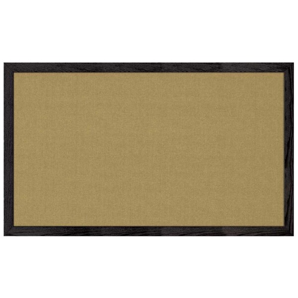 Combo Board, 48"x36", Black Frame/White Porcelain & Forbo